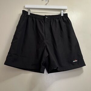 Ellesse Men's Fisher Island Shorts, Size L Black pickleball/tennis shorts